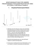 Photovoltaik PV Freiland - Aufständerung - Unterkonstruktion - Montagesystem  3 Horizontal 6
