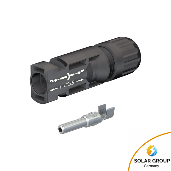 Stäubli Kupplungsstecker MC4 I 4,0-6,0 mm², Kabel-Ø 5 bis 6 mm