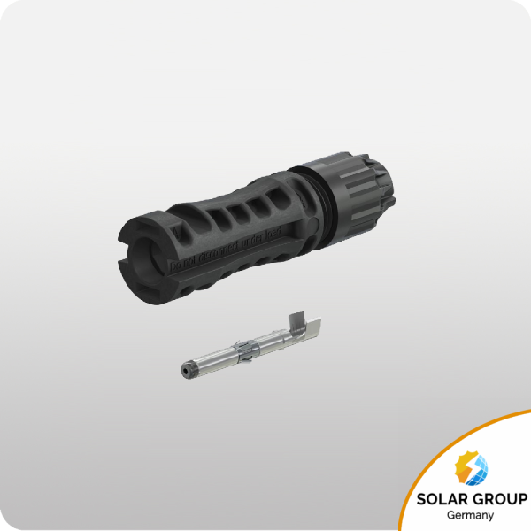 Stäubli Kupplungsstecker MC4-Evo 2 II 10 mm², Kabel-Ø 6,4 bis 8,4 mm