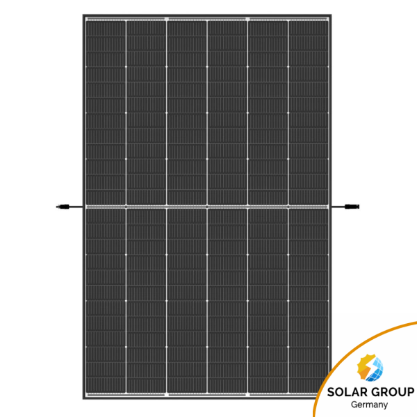 Trina Vertex S+ N-Type Dual Glass 460W - Triple-Cut 1500V Schwarzer Rahmen Solarpanel