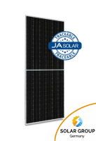 JA 600W N-Type Bifacial Glas-Glas Rahmen Silber