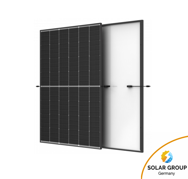 Trina 450W N-Type Glas-Glas Rahmen Schwarz