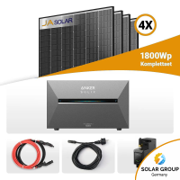 1800W Balkonkraftwerk mit Speicher - 4x JaSolar 450W...