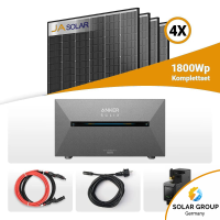 1800W Balkonkraftwerk mit Speicher - 4x JaSolar 450W...