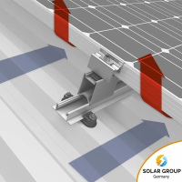 K2 BasicRail 5.95 m - Schrägdach Trapezblech - 2004279