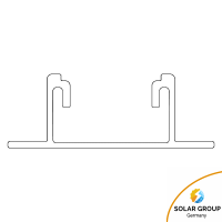 K2 BasicRail 5.95 m - Schrägdach Trapezblech - 2004279