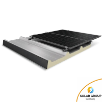K2 BasicRail 5.95 m - Schrägdach Trapezblech - 2004279