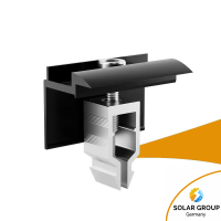 Endklemme Klick System schwarz, eloxiert - 30mm