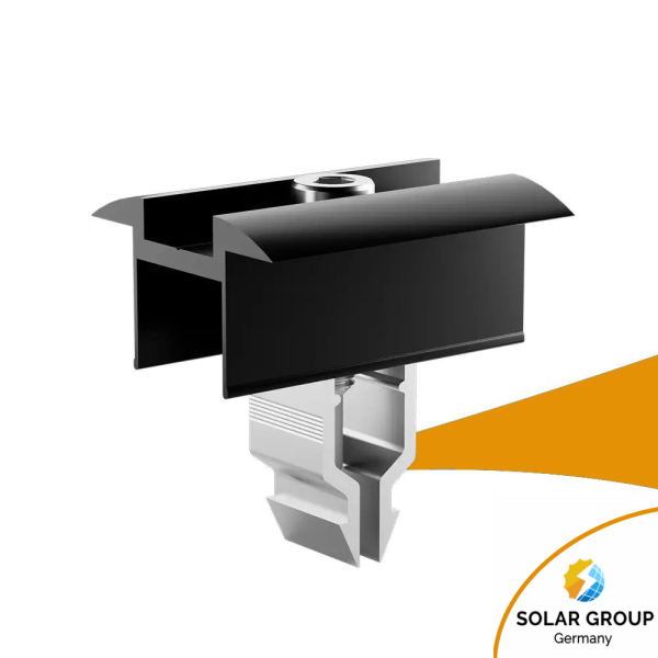 Mittelklemme Klick System schwarz, eloxiert - 30 mm