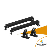 Solarmodule Flachdachhalterung 15-30 Grad, schwarz...