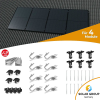 K2 Systems Schrägdach Montageset für 4 Solarmodule