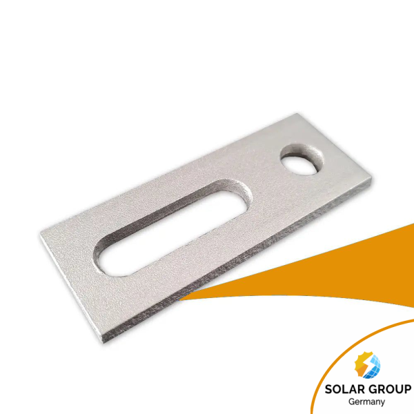 Adapterblech aus Edelstahl für Stockschrauben für M10