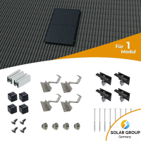 Standard Schrägdach Montageset für 1 Solarmodul