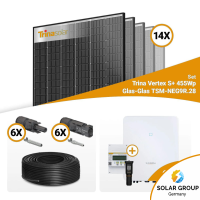 PV Komplettset 6 kWp – 14x Trina 455W Black Frame...