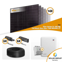 PV Komplettset 6 kWp – 14x Trina 440W Full Black Bifazial & SMA STP6.0-3SE-40 mit Speicheroption