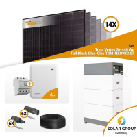 PV Komplettset 6 kWp – 14x Trina 440W Full Black Bifazial & SMA STP6.0-3SE-40 mit Speicheroption