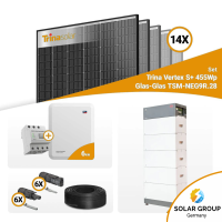 PV Komplettset 6 kWp – 14x Trina 455W Black Frame...