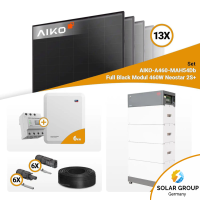 PV Komplettset 6 kWp – 13x Aiko 460W Full Black & SMA STP6.0-3SE-40 mit Speicheroption