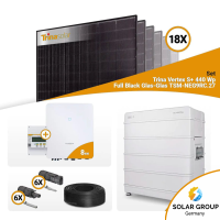PV Komplettset 8 kWp – 18x Trina 440W Full Black...