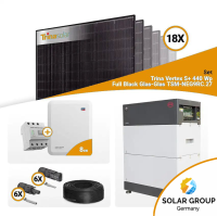 PV Komplettset 8 kWp – 18x Trina 440W Full Black...