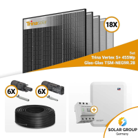 PV Komplettset 8 kWp – 18x Trina 455W Black Frame...