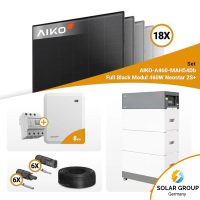 PV Komplettset 8 kWp – 18x Aiko 460W Full Black...