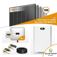 PV Komplettset 8 kWp – 18x Trina 455W Black Frame...