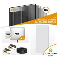 PV Komplettset 8 kWp – 18x Trina 455W Black Frame & Huawei SUN2000-8KTL-M1 mit Speicheroption