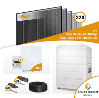 PV Komplettset 10 kWp – 22x Trina 455W Black Frame...