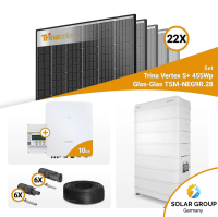 PV Komplettset 10 kWp – 22x Trina 455W Black Frame & Sungrow SH10.0RT mit Speicheroption