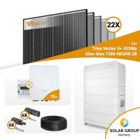 PV Komplettset 10 kWp – 22x Trina 455W Black Frame & Sungrow SH10.0RT mit Speicheroption