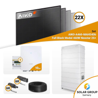 PV Komplettset 10 kWp – 22x Aiko 460W Full Black & Sungrow SH10.0RT mit Speicheroption