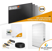 PV Komplettset 10 kWp – 22x Aiko 460W Full Black & Sungrow SH10.0RT mit Speicheroption