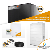 PV Komplettset 10 kWp – 22x Aiko 460W Full Black & Sungrow SH10.0RT mit Speicheroption