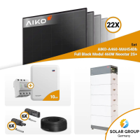 PV Komplettset 10 kWp – 22x Aiko 460W Full Black & SMA STP10.0-3SE-40 mit Speicheroption