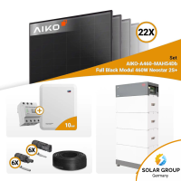 PV Komplettset 10 kWp – 22x Aiko 460W Full Black & SMA STP10.0-3SE-40 mit Speicheroption