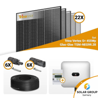 PV Komplettset 10 kWp – 22x Trina 455W Black Frame & Huawei SUN2000-10KTL-M1 mit Speicheroption
