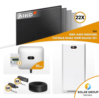 PV Komplettset 10 kWp – 22x Aiko 460W Full Black...