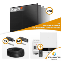 PV Komplettset 10 kWp – 22x Aiko 460W Full Black...