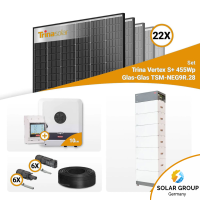 PV Komplettset 10 kWp – 22x Trina 455W Black Frame...