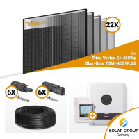 PV Komplettset 10 kWp – 22x Trina 455W Black Frame...
