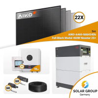 PV Komplettset 10 kWp – 22x Aiko 460W Full Black & Fronius SYMO-GEN24 10.0 mit Speicheroption