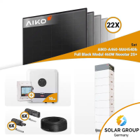 PV Komplettset 10 kWp – 22x Aiko 460W Full Black & Fronius SYMO-GEN24 10.0 mit Speicheroption