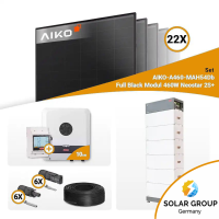PV Komplettset 10 kWp – 22x Aiko 460W Full Black & Fronius SYMO-GEN24 10.0 mit Speicheroption