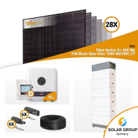 PV Komplettset 12 kWp – 28x Trina 440W Full Black...