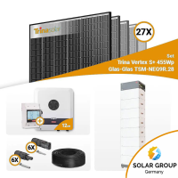 PV Komplettset 12 kWp – 27x Trina 455W Black Frame...