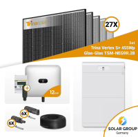 PV Komplettset 12 kWp – 27x Trina 455W Black Frame & Huawei SUN2000-12K-MB0 mit Speicheroption