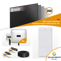 PV Komplettset 12 kWp – 26x Aiko 460W Full Black...