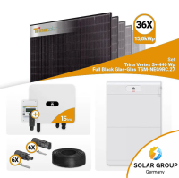 PV Komplettset 15 kWp – 36x Trina 440W Full Black...