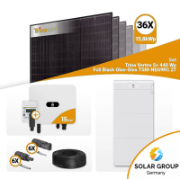 PV Komplettset 15 kWp – 36x Trina 440W Full Black Bifazial & Huawei SUN2000-15K-MB0 mit Speicheroption